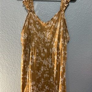 Torrid Mustard Floral Tank Top